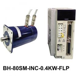 FLAME PROOF 3 PHASE 0.4 KILOWATT AC SERVO  (80 mm Frame Size) INCLUDES MOTOR, WITH PULSE / ANALOG DRIVEN DRIVES  & 2500 INCREMENTAL OPTICAL ENCODER 