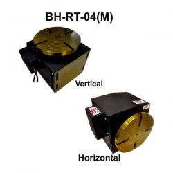 BH-RT 04 (M) ROTARY TABLE WITH HELICAL WORM GEARED BRAKE STEPPER MOTOR