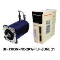 FLP ZONE 21 3 PHASE 2 KILOWATT AC SERVO  (130 mm Frame Size) INCLUDES MOTOR, WITH PULSE / ANALOG DRIVEN DRIVES  & 2500 INCREMENTAL OPTICAL ENCODER 