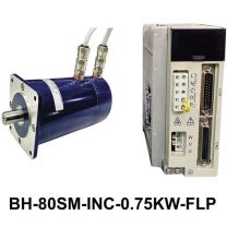 FLAME PROOF 3 PHASE 0.75 KILOWATT AC SERVO  (80 mm Frame Size) INCLUDES MOTOR, WITH PULSE / ANALOG DRIVEN DRIVES  & 2501 INCREMENTAL OPTICAL ENCODER 