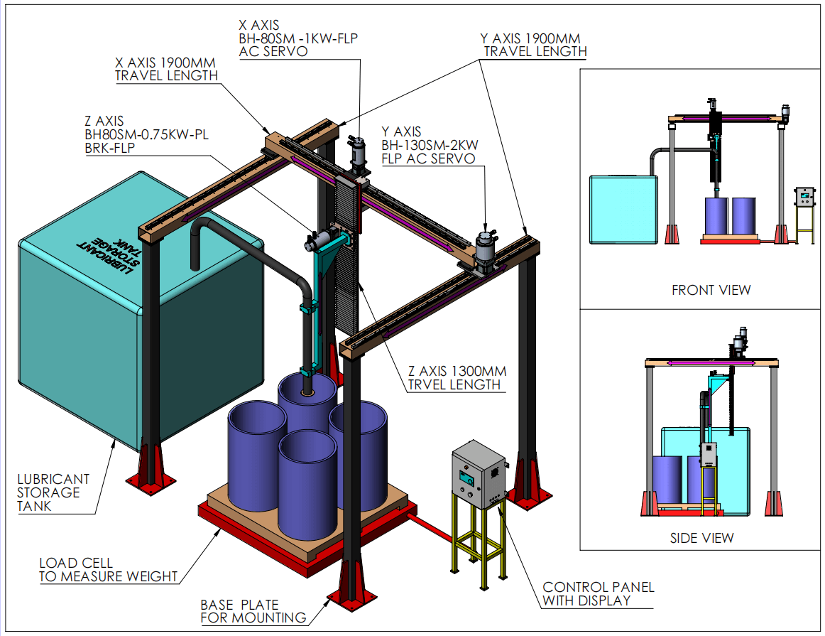 Bholanath Automatic Drum Filling Cartesian Robots